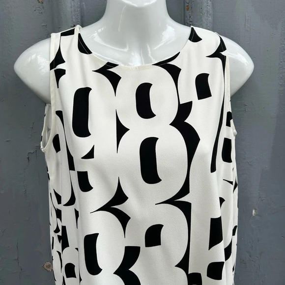 SportMax MaxMara Black & White High Low  tunic, BNWT, size Small - Picture 6 of 10